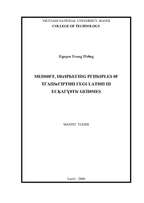 Luận văn medsoft deciphering principles of transcription regulation in eukaryotic genomes