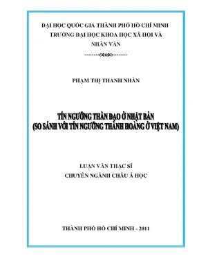 Tín ngưỡng thần đạo ở nhật bản so sánh với tín ngưỡng thành hoàng ở việt nam