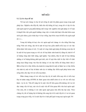 Ngữ nghĩa và ngữ pháp đại từ tiếng hán so sánh với lớp từ tương đương trong tiếng việt
