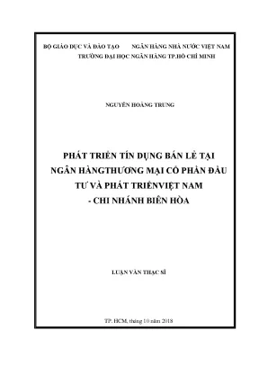 Tài liệu phát triển tín dụng bán lẻ tại ngân hàng thương