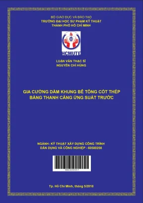 Gia cường dầm khung bê tông cốt thép bằng thanh căng ứng lực trước