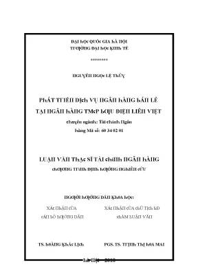 Luận văn phát triển dịch vụ ngân hàng bán lẻ tại ngân hàng tmcp bưu điện liên việt