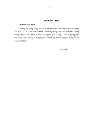 Luận văn nghiên cứu hiện trạng ô nhiễm bụi mịn pm2 5 ở một số khu vực điển hình của thành phố hà nội