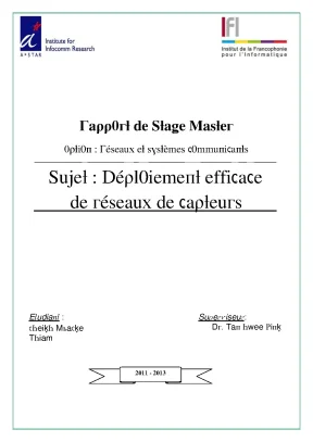 Luận văn déploiement efficace de réseaux de capteurs