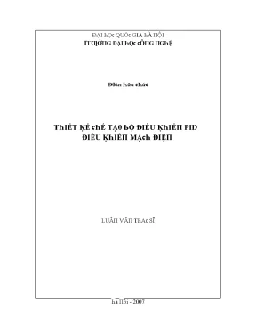 Luận văn thiết kế tạo bộ điều khiển pid điều khiển mạch điện