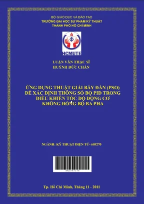 Ứng dụng thuật giải bầy đàn pso để xác định thông số bộ pid trong điều khiển tốc độ động cơ không đồng bộ ba pha