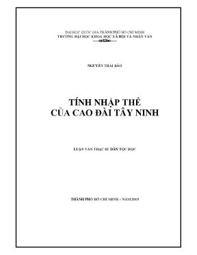 Tính nhập thế của cao đài tây ninh