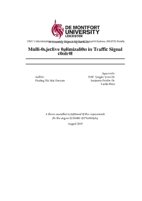 Luận văn multi objective optimization in traffic signal control