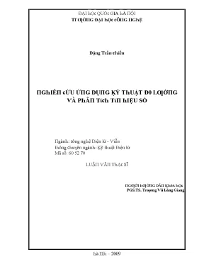 Luận văn nghiên cứu ứng dụng kỹ thuật đo lường và phân tích tín hiệu số
