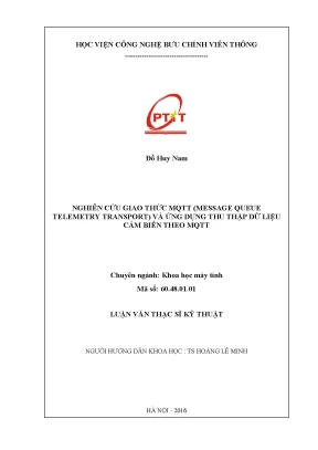 Luận văn nghiên cứu giao thức mqttmessage queue telemetry transport và ứng dụng thu thập dữ liệu cảm biến theo mqtt