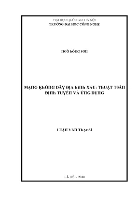 Luận văn mạng không dây địa hình xấu