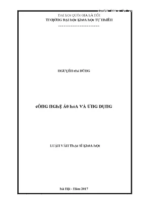 Luận văn thạc sĩ công nghệ ảo hóa và ứng dụng vnu lvts004