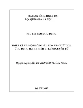 Luận văn thiết kế và mô phỏng cấu trúc vi cơ từ tính ứng dụng cho hệ hiển vi lực nguyên tử