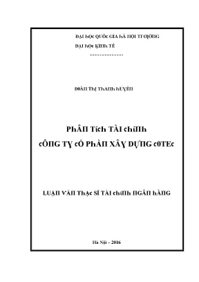 Luận văn phân tích tài chính công ty cổ phần xây dựng cotec