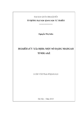 Luận văn thạc sĩ nghiên cứu xác định một số dạng mangan trong chè vnu lvts08w