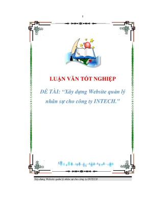 Luận văn xây dựng website quản lí nhân sự cho công ty intech