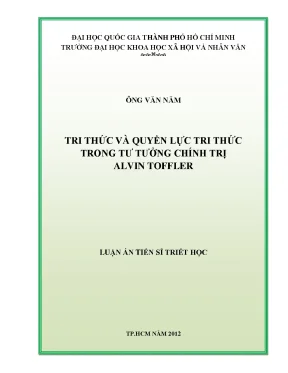 Tri thức và quyền lực tri thức trong tư tưởng chính trị alvin toffler
