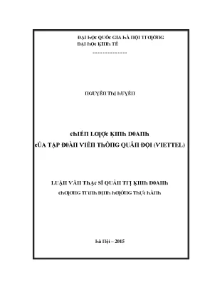 Luận văn chiến lược kinh doanh của tập đoàn viễn thông quân đội viettel