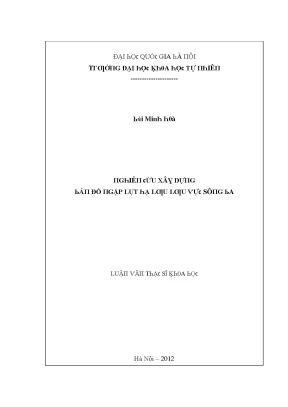 Luận văn thạc sĩ nghiên cứu xây dựng bản đồ ngập lụt hạ lưu lưu vực sông ba vnu lvts08w