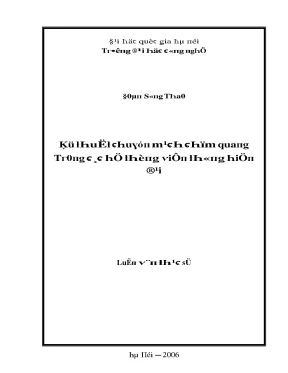 Luận văn kỹ thuật chuyển mạch chùm quang trong các hệ thống viễn thông hiện đại