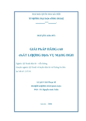 Luận văn giải pháp nâng cao chất lượng dịch vụ mạng ngn