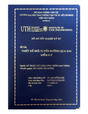 Thiết kế mới tuyến đường qua hai điểm e f