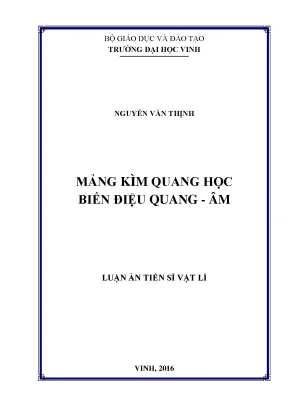 Mảng kìm quang học biến điệu quang âm