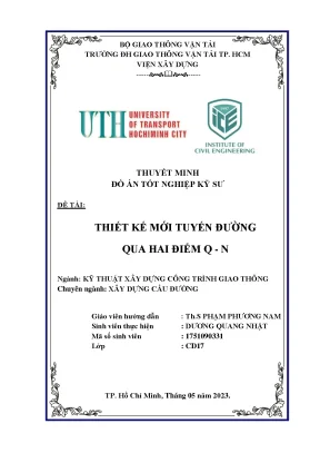 Thiết kế mới tuyến đường qua hai điểm q n thuyetminh in