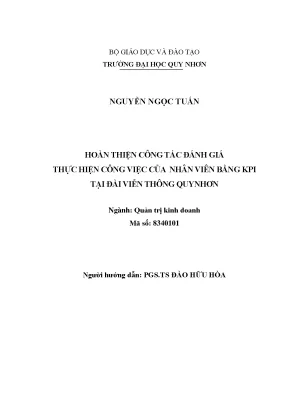 Luận văn hoàn thiện công tác đánh giá thực hiện công việc của nhân viên bằng kpi tại đài viễn thông quy nhơn