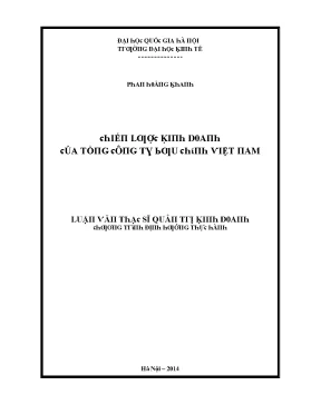 Luận văn chiến lược kinh doanh của tổng công ty bưu chính việt nam