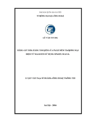 Luận văn khám phá phần tử ngoại lai trong cơ sở dữ liệu