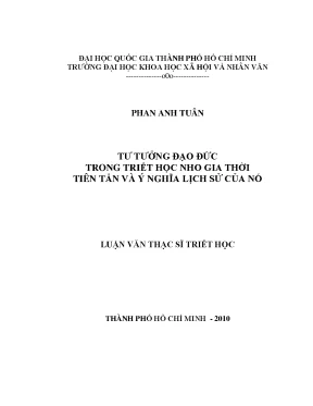 Tư tưởng đạo đức trong triết học nho gia thời tiên tần và ý nghĩa lịch sử của nó