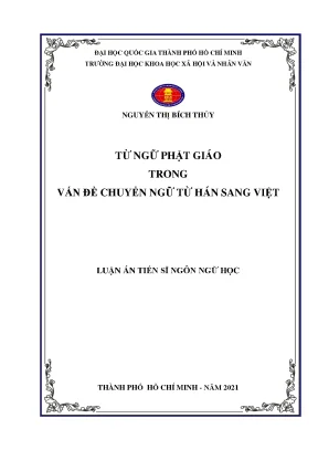 Từ ngữ phật giáo trong vấn đề chuyển ngữ từ hán sang việt