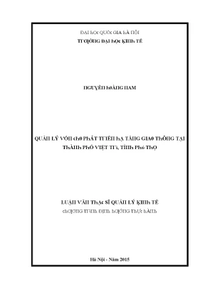 Luận văn quản lý vốn hỗ trợ phát triển chính thức oda tại bộ nông nghiệp và phát triển nông thôn