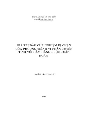 Giá trị đầu của nghiệm bị chặn của phương trình vi phân tuyến tính với hàm ràng buộc tuần hoàn