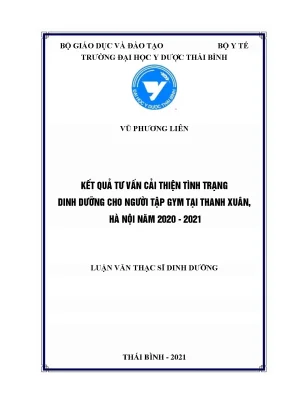Kết quả tư vấn cải thiện tình trạng dinh dưỡng cho người tập gym tại thanh xuân hà nội năm 2020 2021
