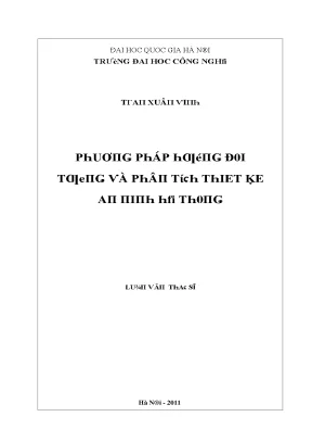 Luận văn phương pháp hướng đối tượng và phân tích thiết kế an ninh hệ thống