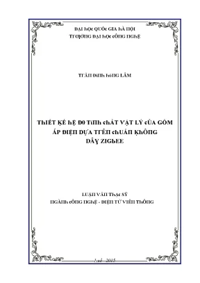 Luận văn thiết kế hệ đo tính chất vật lý của gốm áp điện dựa trên chuẩn không dây zigbee