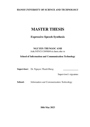 Expressive speech synthesis