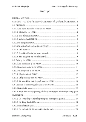Hoàn thiện quản lý chi nsnn huyện như xuân tỉnh thanh hóa