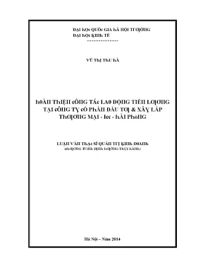 Luận văn hoàn thiện công tác lao động tiền lương tại công ty cổ phần đầu tư và xây lắp thương mại icc hải phòng