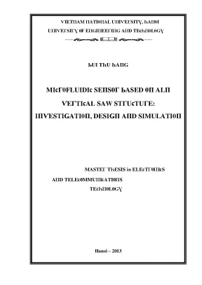 Luận văn microfluidic sensor based on aln vertical saw structure