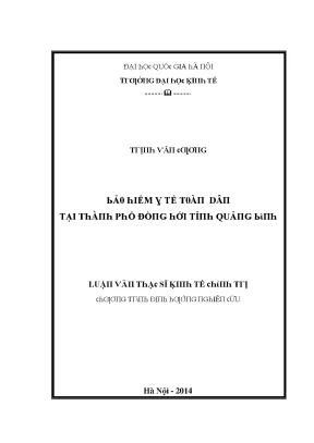 Luận văn bảo hiểm y tế toàn dân tại thành phố đồng hới tỉnh quảng bình