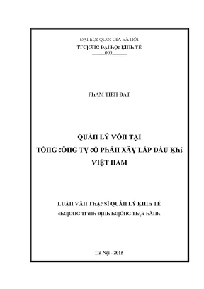 Luận văn quản lý vốn tại tổng công ty cổ phần xây lắp dầu khí việt nam