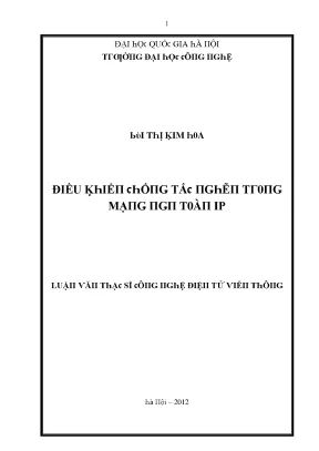 Luận văn điều khiển chống tắc nghẽn trong mạng ngn toàn ip