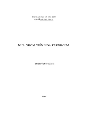 Nửa nhóm tiến hóa fredholm