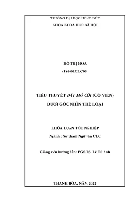 Tiểu thuyết đất mồ côi cổ viên dưới góc nhìn thể loại
