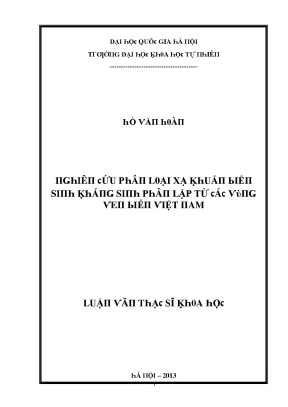 Luận văn thạc sĩ nghiên cứu phân loại xạ khuẩn biến sinh kháng sinh phân lập từ các vùng ven biển việt nam vnu lvts09