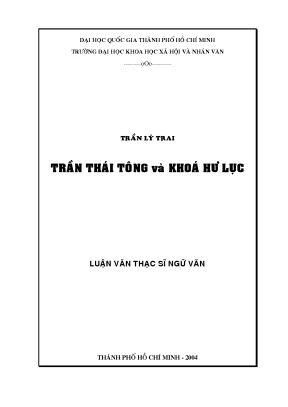 Trần thái tông và khóa hư lục