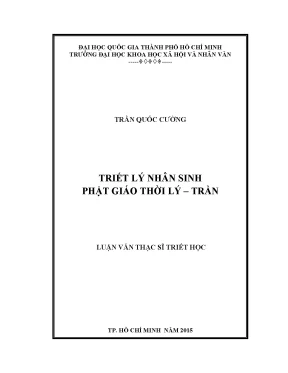 Triết lý nhân sinh của phật giáo thời lý trần